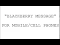 Download Lagu BlackBerry Message - Mobile/Cell Phones