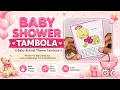 Baby Girl Arrival - its a Girl Theme Tambola Ticket