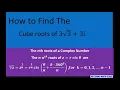 How to find the cube roots of 3sqrt 3 3i Complex roots Polar coordinates Calculator