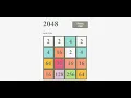 2048 Game using pure HTML CSS and Javascript