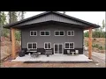 40x60 Stud Frame shop house W BEAUTIFUL porch roof and views Quick Drone flyby