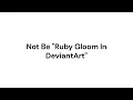 Not Be Ruby Gloom In DeviantArt