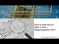 How to Hide Secret Data in Text - Steganography Part 1