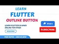 Flutter - Outline Button Widget Outline Button Flutter Outline Button Flutter Tutorial