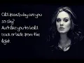 Adele- Someone like You Instrumental + Lyrics