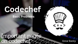 CodeChef Important pages on codechef - problem Competitive programming