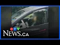Driver caught on camera asleep at the wheel in B C