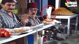 غوار بيك شفط سندويشتين فلافل بلمح البصر وطار فيهم عكندا بدو يذوقهم فلافلنا   عودة غوار دندنها