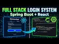 Login Registration Application using React Spring Boot and MySQL Full Stack Project