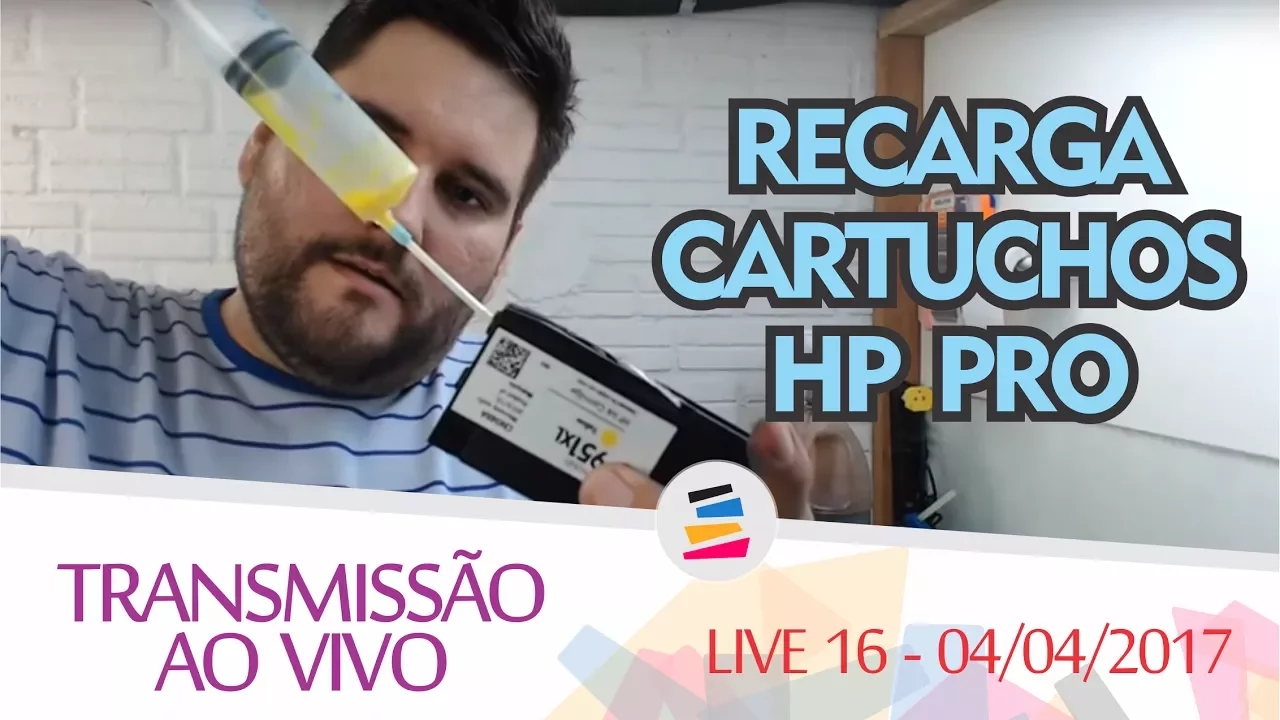 Live Surpresa 16 (04/04/2017 - 21h) - Recarga Cartuchos HP 711 932 933 950 951 952 954 e Similares