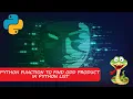Python Function to find odd product with pair in python List By KPR coding