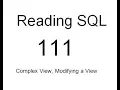Reading SQL Complex View Modifying a View SQL Tutorial 111