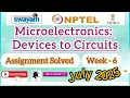 Microelectronics Devices to Circuits Assignment-6 Answers2025