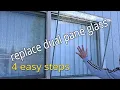 How to replace dual pane double pane window glass in 4 easy steps
