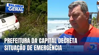 Prefeitura de Florianópolis decreta situação de emergência após ciclone