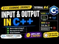 Input Output in C C Tutorial cin cout for Beginners