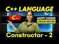 Constructor in C Part-2 Complete C Course Happy Coding with Prishu
