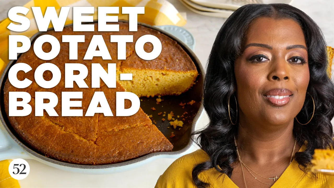 The Best Sweet Potato Cornbread Recipe   In The Food52 Kitchen with Millie Peartree