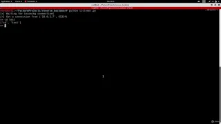 Writing Malware With Python - Backdoor Sending Commands as List Implementing Exit Command