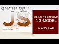 Two Way Data binding Sync the model with the view Angular JavaScript with HTML Tutorial for beginner