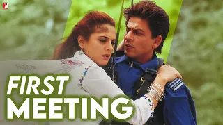 first meeting veer zaara hum tum shah rukh khan preity zinta saif ali khan rani mukerji