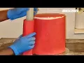 Download Lagu How To Wrap A Tall Cake With Fondant Step By Step Of Covering A Tall Fondant Cake