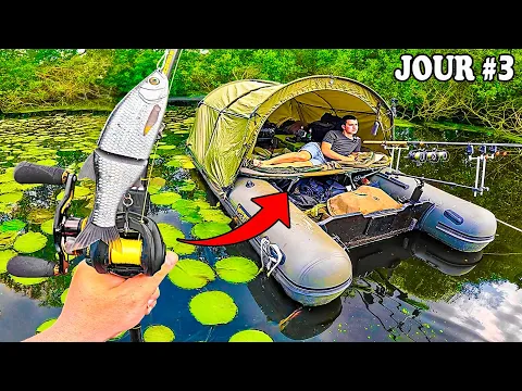 Video Thumbnail: 3 jours pour pêcher et dormir sur ce bateau isolé du monde !! ( pêche de la carpe )