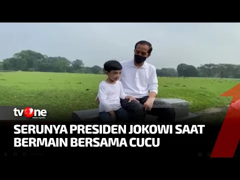 Momen Presiden Jokowi Habiskan Libur Tahun Baru Bersama Cucu