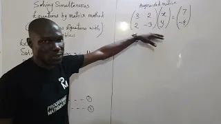 Matrix Lesson 16 Simultaneous equation in two variables using matrix method