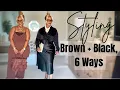 Download Lagu How to Style Brown \u0026 Black for Fall Outfits | 3 Looks Each!