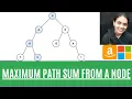 Maximum path sum from any node