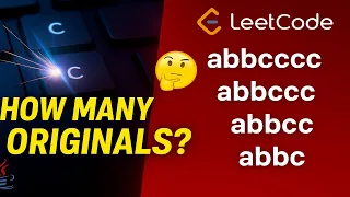 Leetcode 3330 - Find the Original Typed String I Clumsy Typing Problem Solved in Java