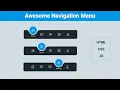 Animated Navigation Menu Smooth Transitions Hover Effects JS mzcode01