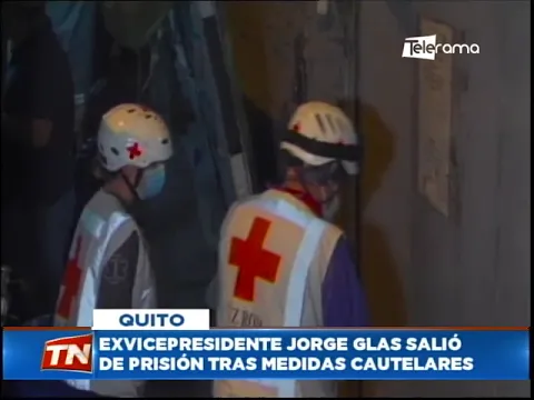Exvicepresidente Jorge Glas salió de prisión tras medidas cautelares