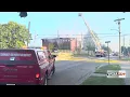 Crews battle 12-hour fire at former Paris elementary school use new drone tech
