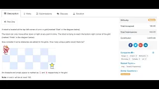 Google Coding Interview Question Unique Paths II