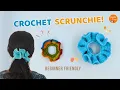 Download Lagu Crochet Scrunchie tutorial for Beginners | Easy Crochet Hair tie Ponytail Holder - Hair Accessory