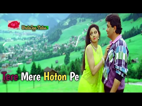 Download MP3 Tere Mere Hoton Pe - Chandni | Sridevi, Rishi Kapoor | Jhankar Full Song |