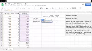 How to Calculate a Correlation between Multiple Variables
