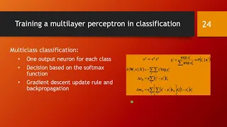 How to train a multilayer perceptron for classification