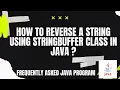 Frequently Asked Java Program 03 How to a string using class in