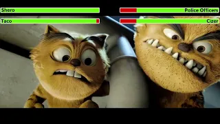 bad cat 2016 bank heist scene with healthbars