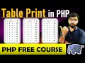 PHP Tutorial - Multiplication Table in PHP For LOOP in PHP