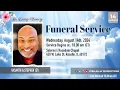 Funeral Service of Mr Vasanth G Stephen Roselle Illinois USA