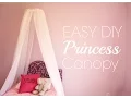 Easy DIY Princess Canopy Kids Bed Canopy No Sew