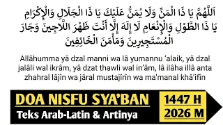 doa malam nisfu syaban lengkap arab latin u0026 artinya nisfu syaban 2026 1447 h