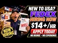 FedEx Jobs in the USA No Degree Immigrants Newcomers Welcome
