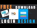 FREE Login Design Flat UI VB Net