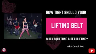 How Tight Should Your Belt Be When Squatting Deadlifting
