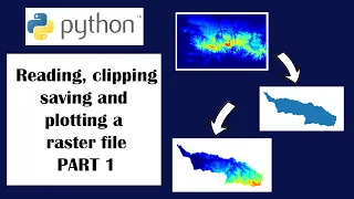 Reading Clipping Saving and Plotting a raster file using python - PART 1